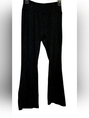 SHEIN Black Sparkle Wide-Leg Pants